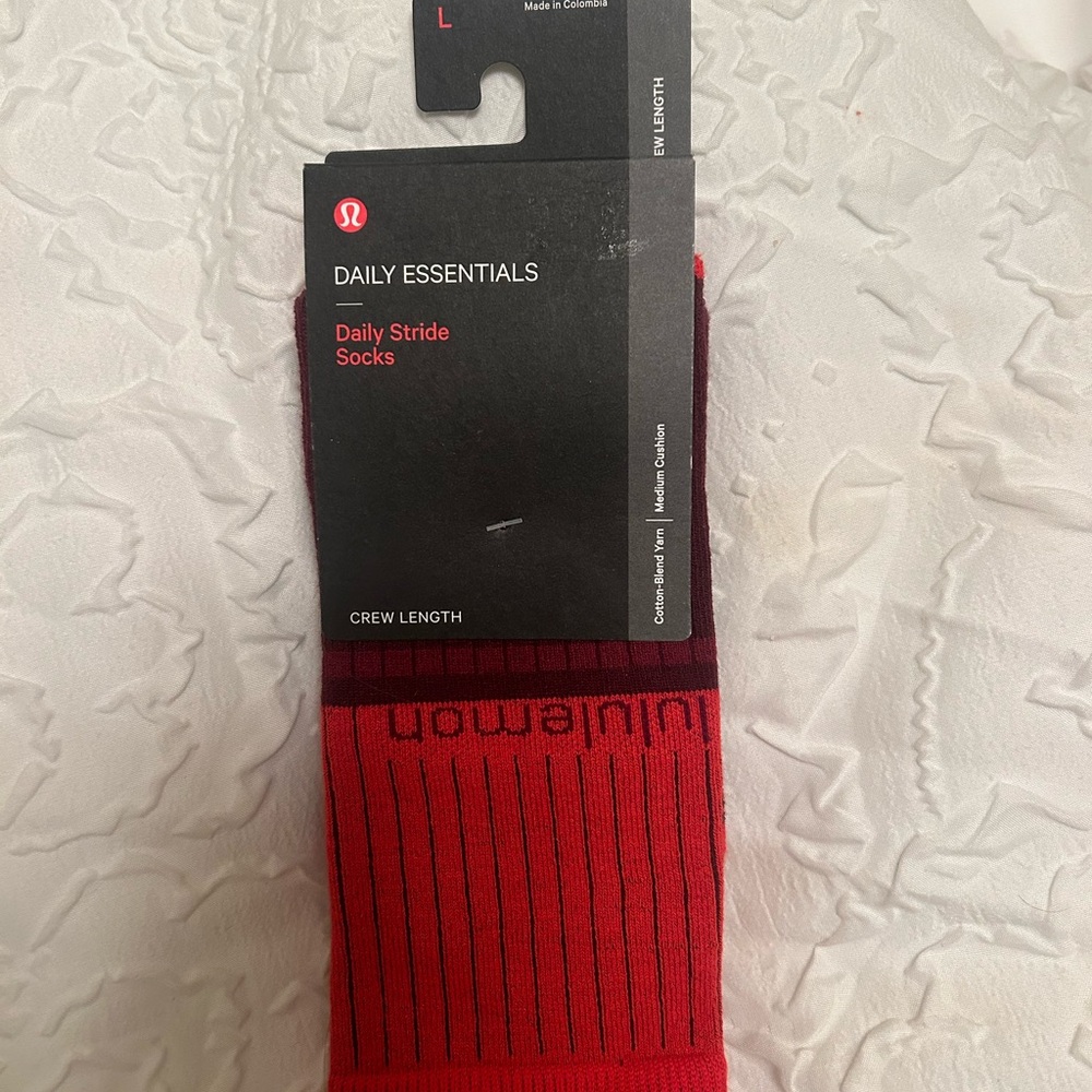 Lululemon Athletica Red Casual Socks